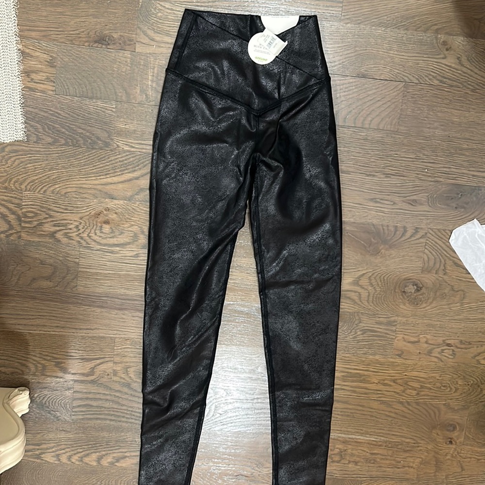 Aerie- High Rise- X small- Shiny leggings